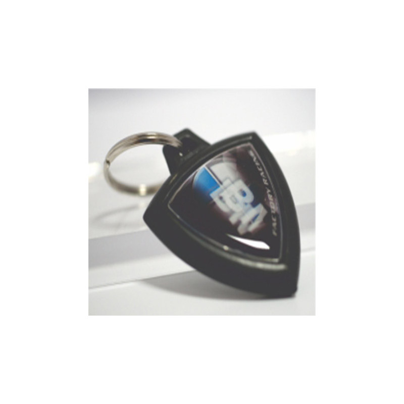 Rubber keychain with BMW logo