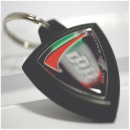 Llavero de goma con logo Ducati