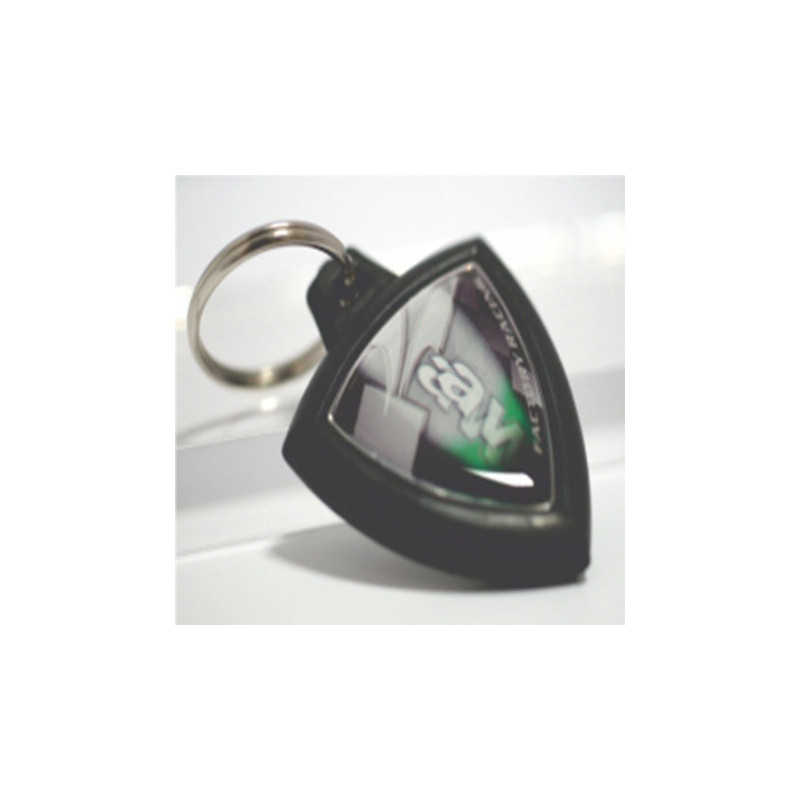Rubber keychain with Kawasaki logo