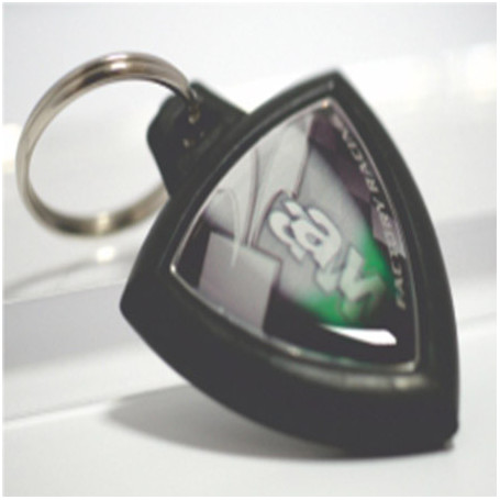 Rubber keychain with Kawasaki logo