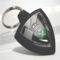 Llavero de goma con logo Kawasaki
