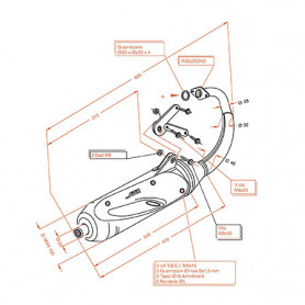 Auspuff Leovince Sito Plus homologiert für Motoren Minarelli 50 … | MotoGM