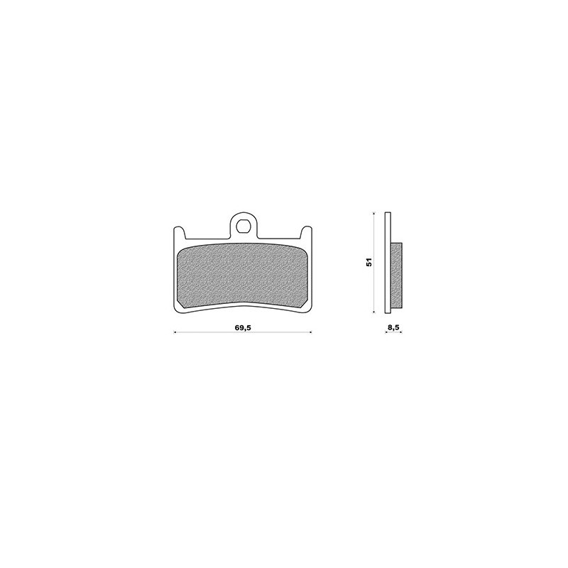 Pastillas de freno Braking Sinterizzata CM55 delantero para Yamaha 786CM55 1 disco Pastillas de freno Braking Sinterizzata CM55 delantero para Yamaha 786CM55 1 disco