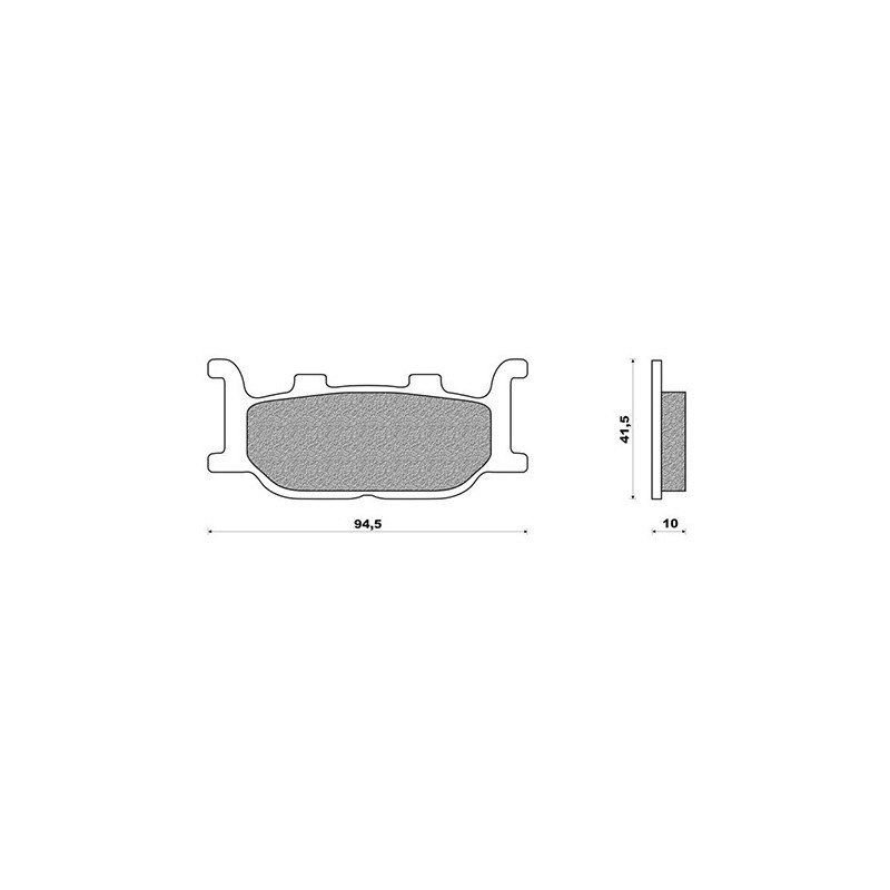 Bremsbeläge Braking Sinterizzata CM55 vorne (2 coppie für 2 Sche… | MotoGM