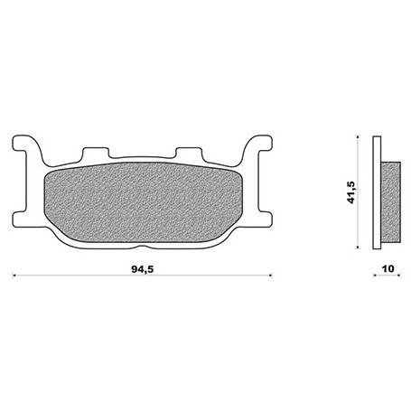 Pastiglie freno Braking Sinterizzata CM55 anteriore (2 coppie per 2 dischi), per 777CM55