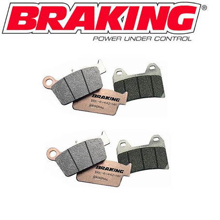 Pastiglie freno Braking Sinterizzata CM55 anteriore (2 coppie per 2 dischi), per 777CM55