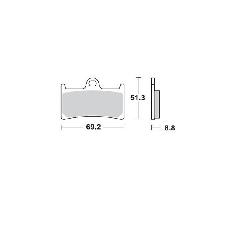 Bremsbeläge Braking racing CM66 (1 Paar für 1 Scheibe) 786CM66