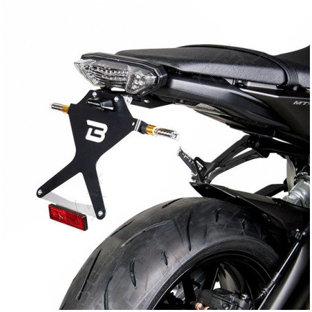 Portamatrículas para scooter reclinable Barracuda para Yamaha MT-09