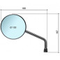 Mirror street legal Rizoma One Biposition, adapters required