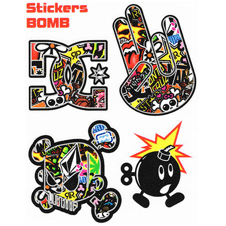 Adesivo Stickers bomb 12 cm X 9,5 cm