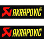 Kit adesivi resinati in rilievo Akrapovic 2 pezzi 4 cm X 11,5 cm