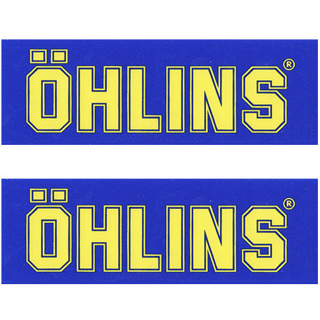 Stikers resin Öhlins set 2 pz 4 cm X 11,5 cm