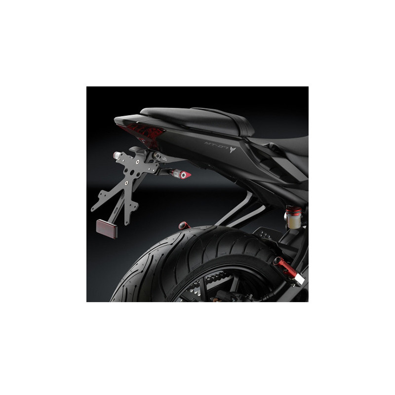 Portamatrículas regulable Rizoma con luz matrícula led para Yamaha MT-07
