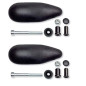 Tapones orificio espejo in plastica ABS completo di tornillos para Yamaha T-Max 500 08-11 (1 par) Tapones orificio espejo in plastica ABS completo di tornillos para Yamaha T-Max 500 08-11 (1 par)