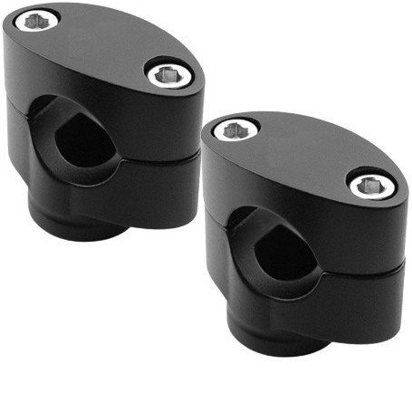 Adattatore per manubri da 28mm conico nero, altezza 36 mm