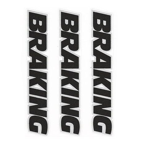 Stickers Braking black set 3 pz 11 cm X 2,5cm