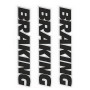 kit Autocollants Braking noire 3 pz 11 cm X 2,5cm