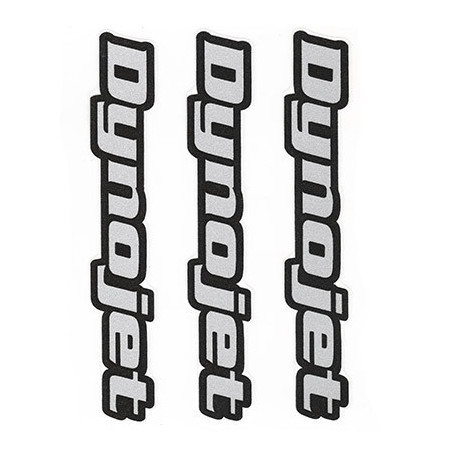 Stickers Dynojet black set 3 pz 11 cm X 2 cm