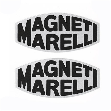 Stickers Magneti Marelli black set 2 pieces 9 cm X 4,5 cm