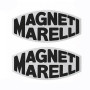 Stickers Magneti Marelli black set 2 pieces 9 cm X 4,5 cm
