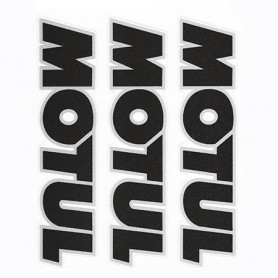 Aufkleber-Set Motul schwarz 3 Stück 11 cm X 2,5 cm | MotoGM