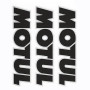 Stikers Motul black set 3 pz 11 cm X 2,5cm