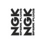 Stickers NGK black set 2 pz 10 cm X 4,5 cm