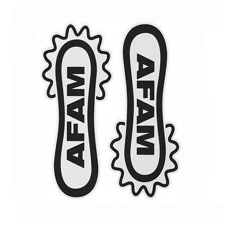 Stikers AFAM black set 2 pz 11,5 cm X 4,5 cm