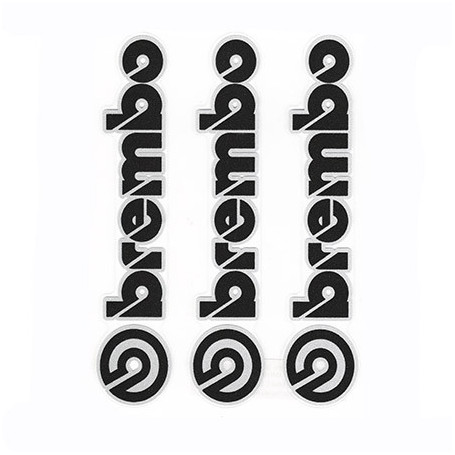 Kit adhesivos BREMBO negro 3 piezas 11,5 cm X 2 cm