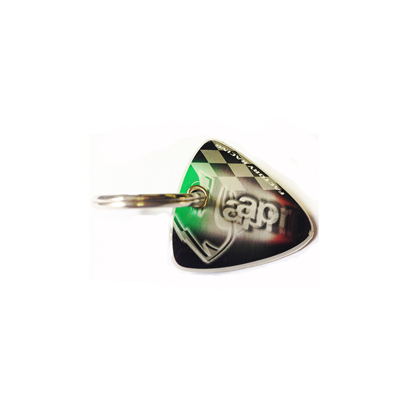 Rubber keychain with Aprilia logo