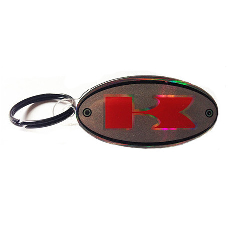 Rubber 3D keychain with Kawasaki logo