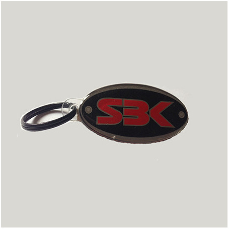Rubber keychain with SBK logo