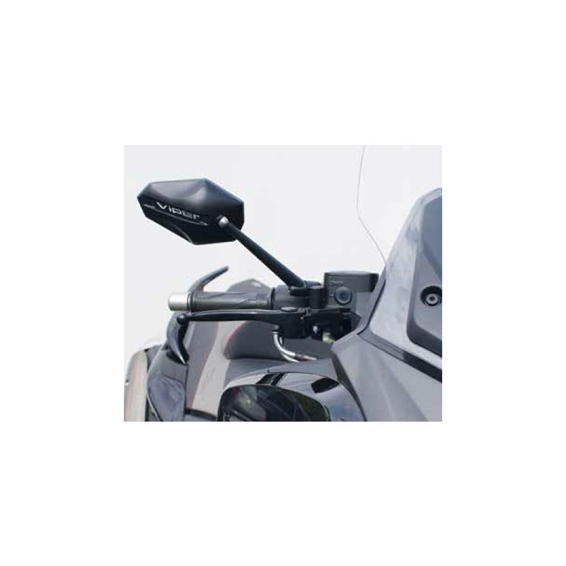 Far Viper 6 Mirrors Street Legal + kit for handlebar variation whit rubber holes cover  for Yamaha T-MAX 500 08-11 (1 pair)