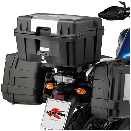 Valise Top Case Kappa Monokey KGR46 GARDA 46 lt. avec capot externe en couleur aluminium