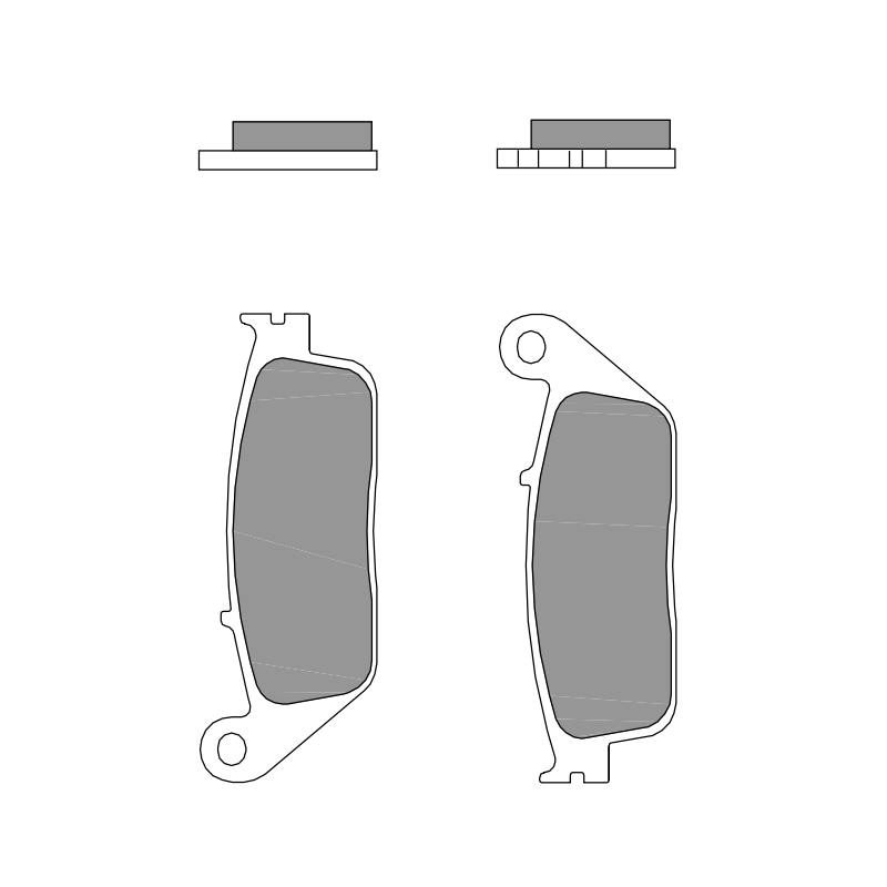 Plaquette De Frein Cl Brakes Pour Yamaha 400 Xs 1977 1979 Av-ar, 500 Sr 1978 198