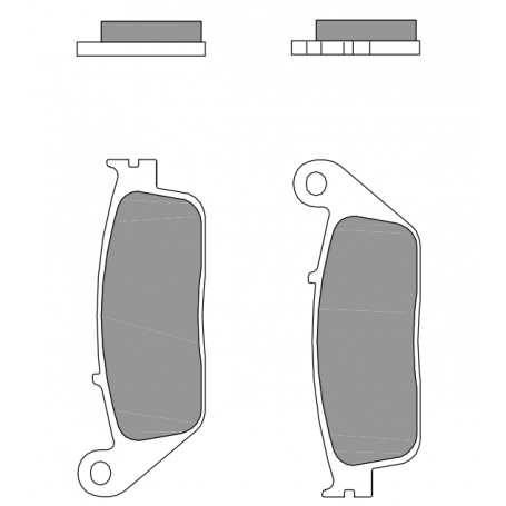 Pastilla de freno Brembo Sinterizzata delantero para Yamaha X-MAX 125/250 10- (1 par para 1 disco) 07096 XS
