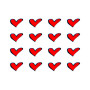 Heart Adhesive 3D mm 10x9 16pz.