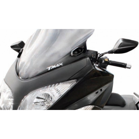 Espejos da manillar negro opaco para Yamaha T-Max 500 04-11, T-MAX 530 12- homologado (1 par)