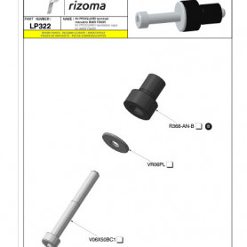 Adapter Rizoma LP322B für Proguard und terminali Lenker für BM… | MotoGM
