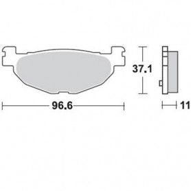Pastilla de freno Braking scooter Sinter Yamaha T-Max 500 04-11 … | MotoGM