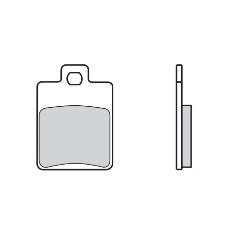 Pastiglia freno Brembo scooter  (1 coppia per 1 disco) pinza Hengtong, 07019