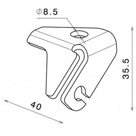 Adapter Blinker vorne Rizoma universal (1 Kit für 2 Blinker) | MotoGM