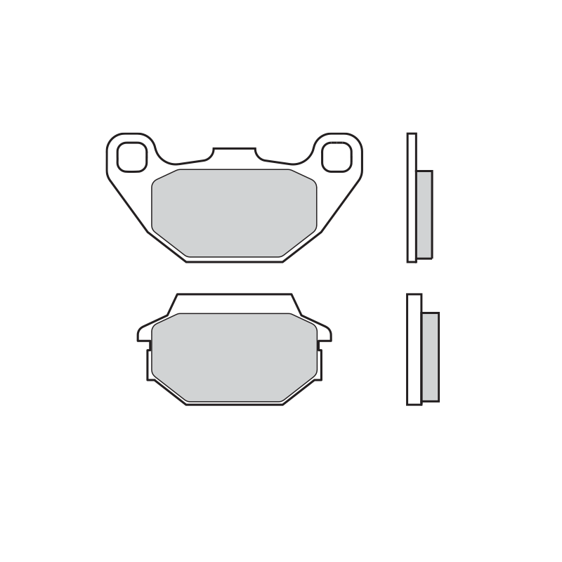 Bremsbelag Brembo scooter  (1 Paar für 1 Scheibe 07022 | MotoGM