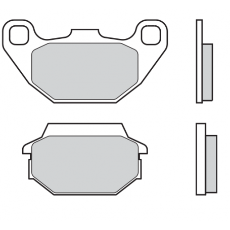 Bremsbelag Brembo scooter  (1 Paar für 1 Scheibe 07022 | MotoGM