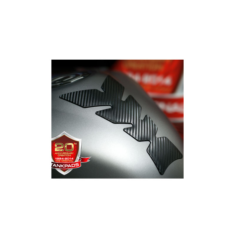 Protector de depósito carbon look 3D soft touch L: 21 cm
