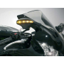 Mirrors street approved whit led indicator black color for Sport Bikes whit adjustable 24-68 mm, right