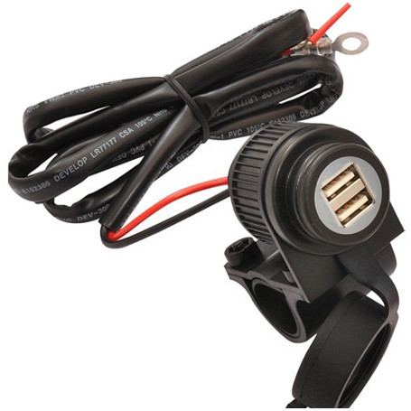 Steckdose stagna USB Motorrad und scooter mit Halterung für Lenker | MotoGM