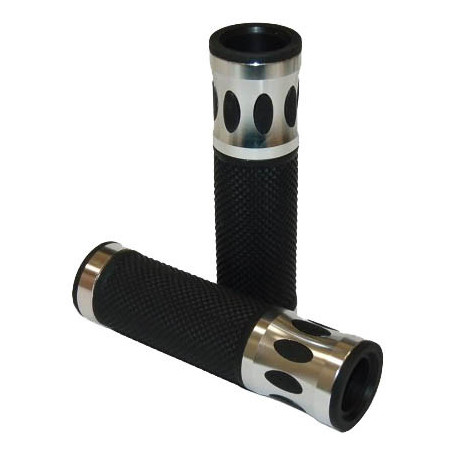 Griff(e)  gomma und Aluminium BEAN L: 127 mm(1 Paar )