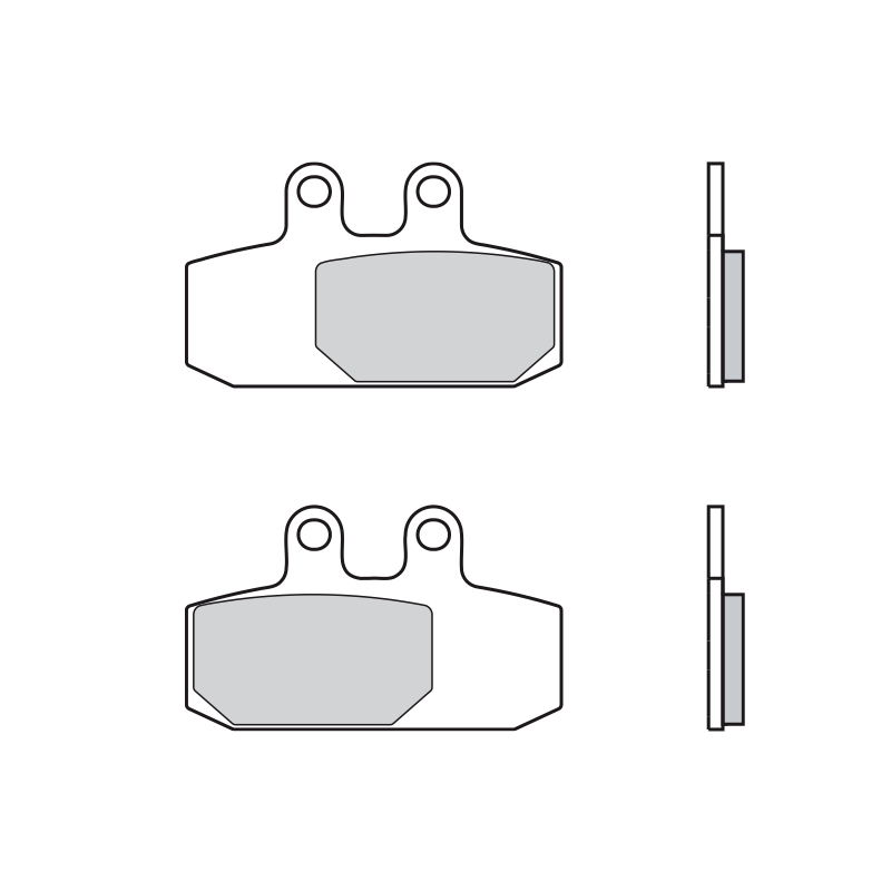 Bremsbelag Brembo scooter (1 Paar für 1 Scheibe) 07057 | MotoGM