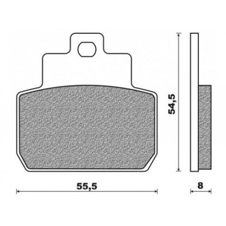 Brake Pads Brembo scooter (1 couple for 1 Disk), 07061